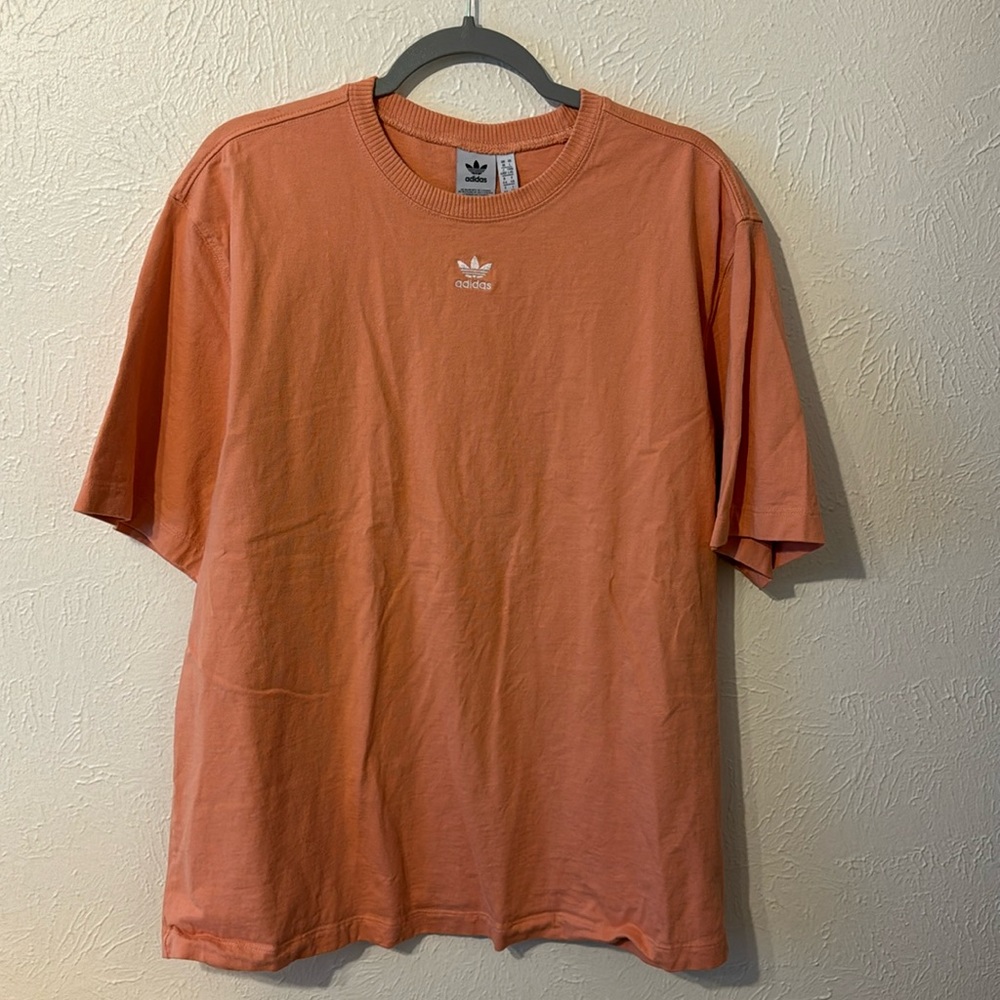 Adidas Originals Women’s Adicolor Essentials Tee in Peach